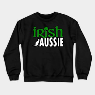 Irish Aussie (for dark backgrounds) Crewneck Sweatshirt